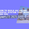 How to Build an Online Rental System That Works for You