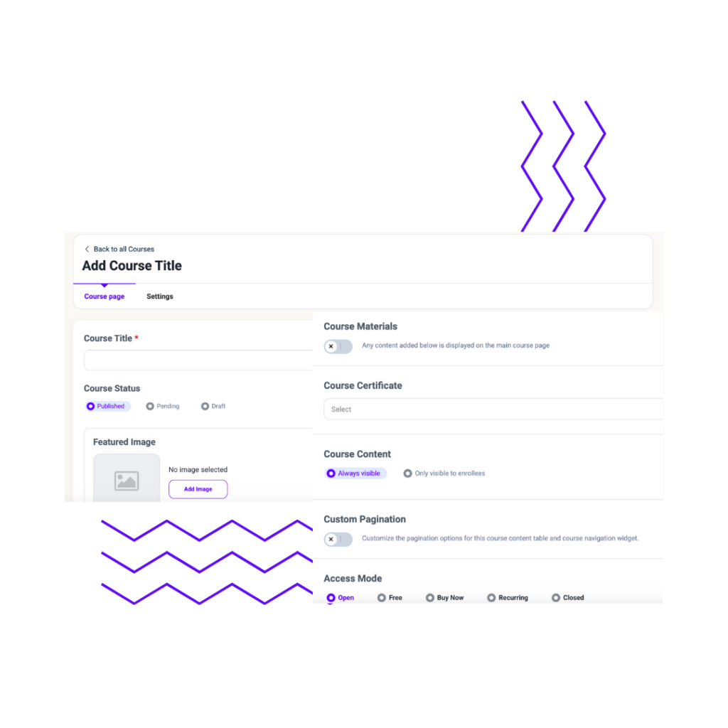 create a course