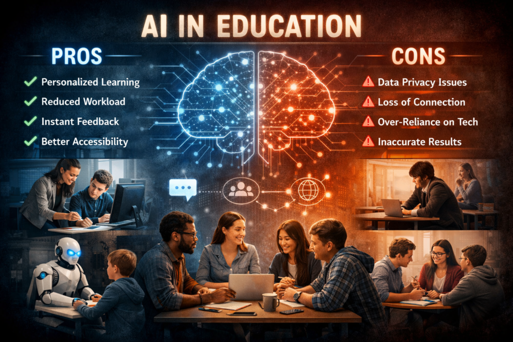 pros and cons of AI in education 